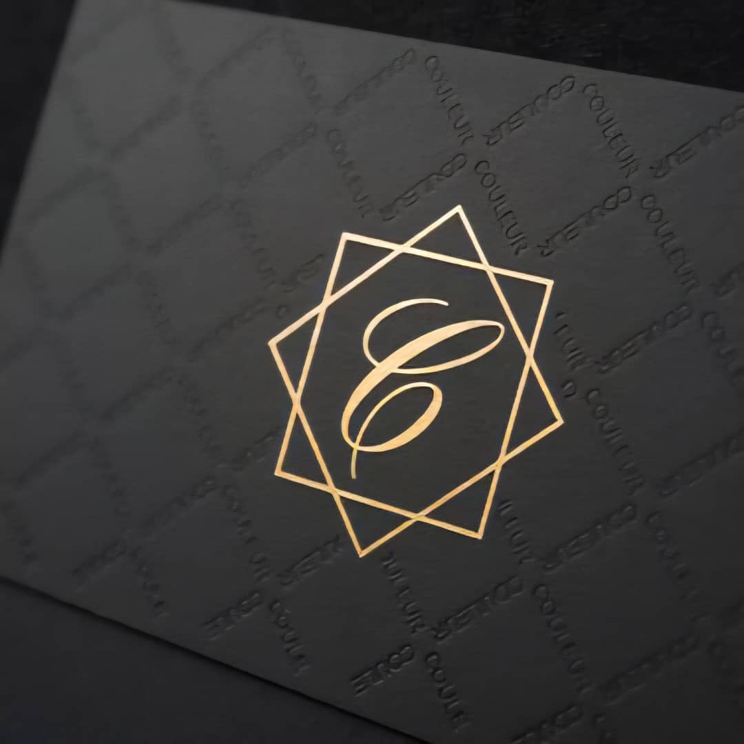 کارت ویزیت مشکی برجسته