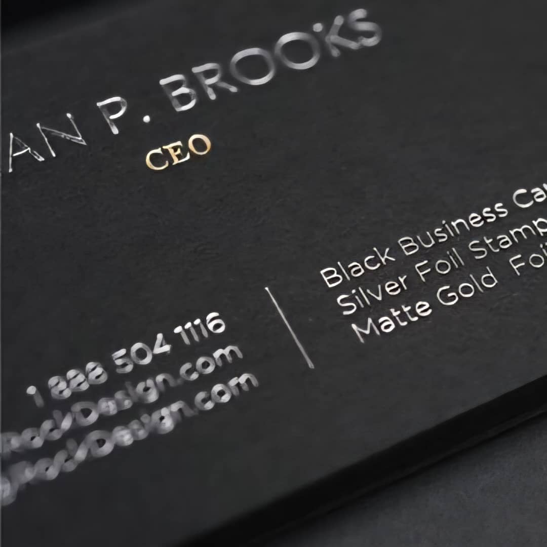 کارت ویزیت مشکی و خاص