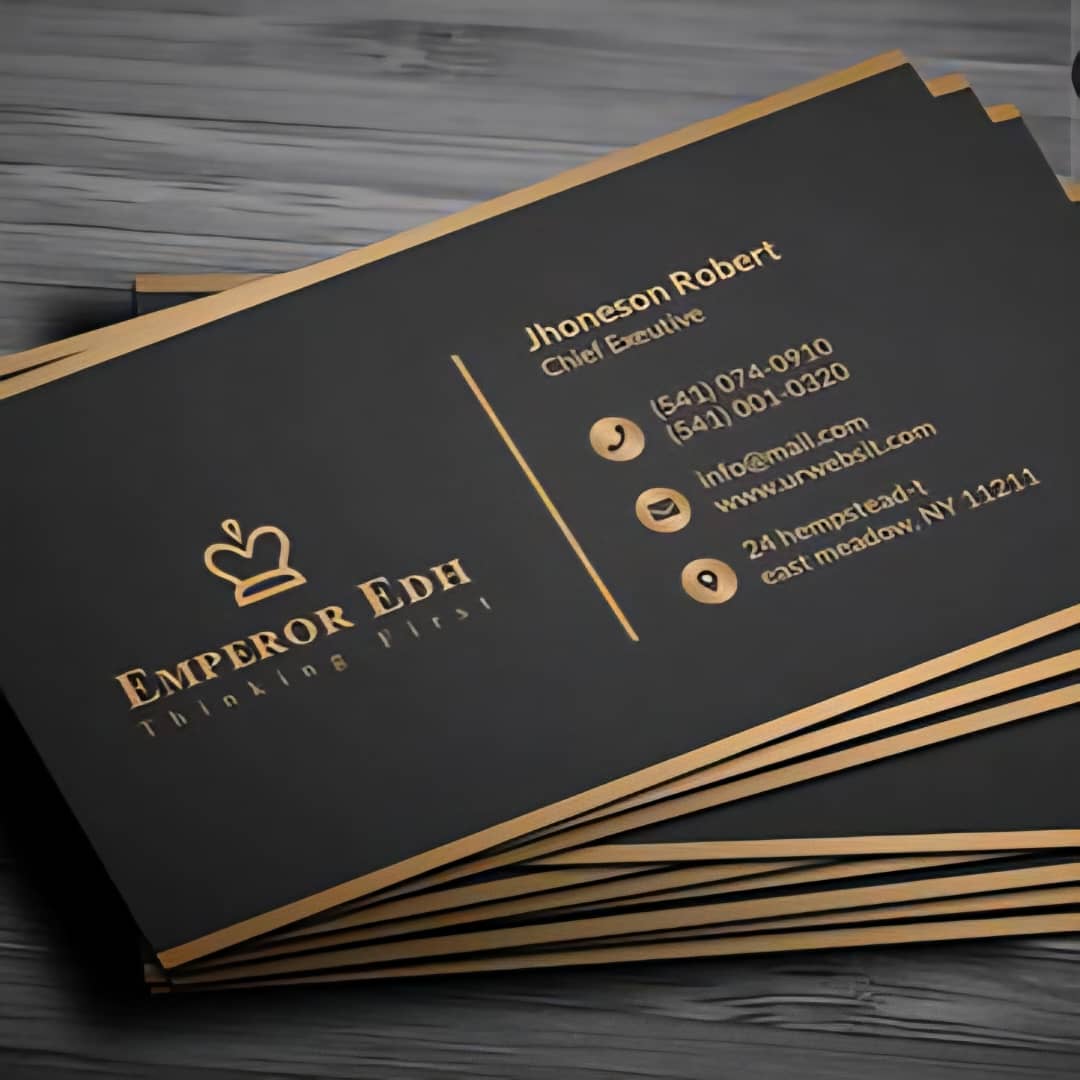 تولید کارت ویزیت مشکی جذاب