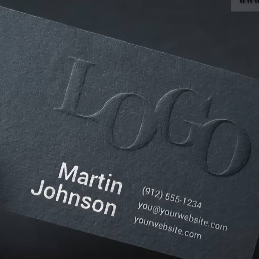 چاپ و تولید کارت مشکی تیره و سیاه