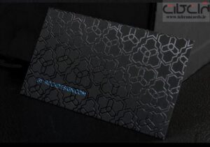 کارت ویزیت مشکی از نزدیک