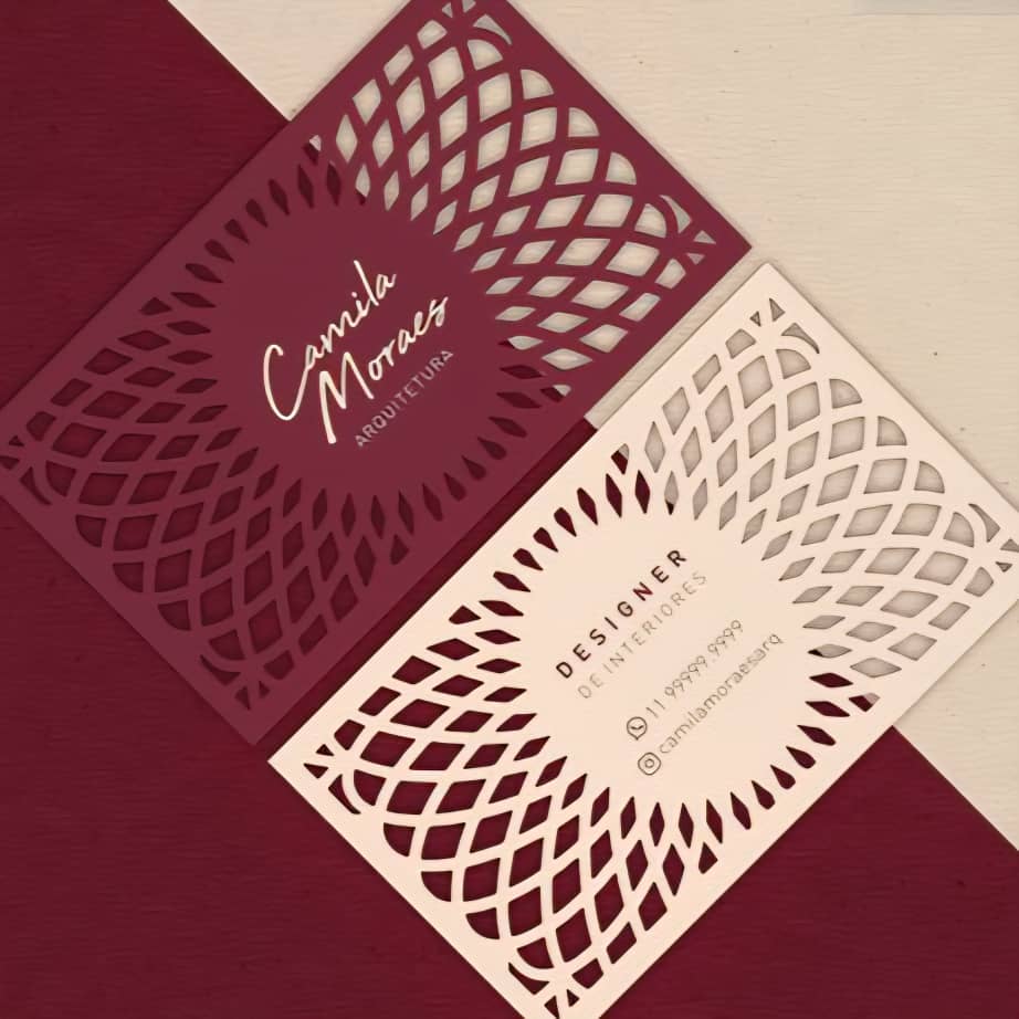 چاپ کارت ویزیت برش لیزری