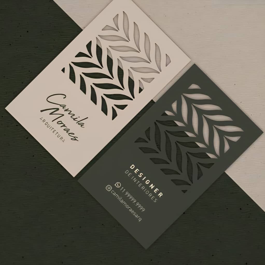 چاپ کارت ویزیت برش لیزری