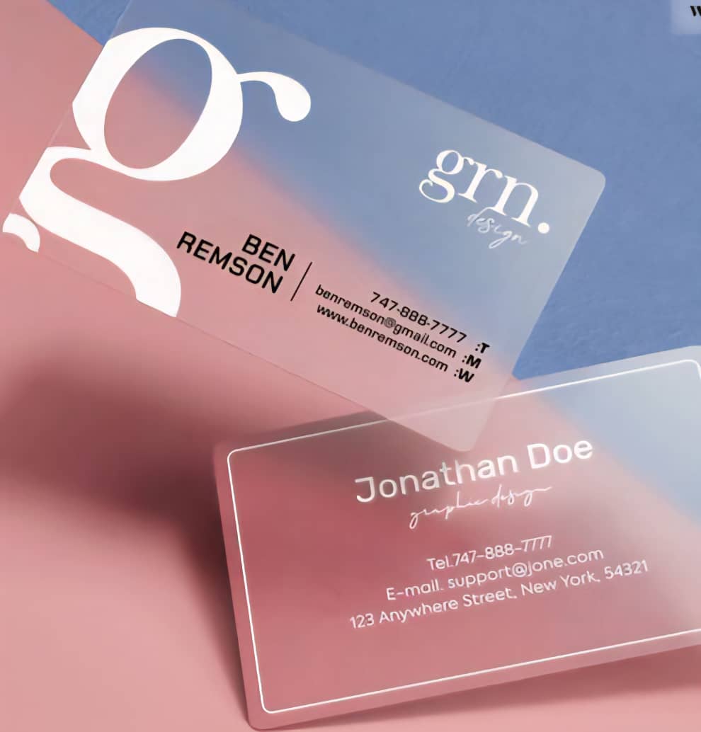 چاپ و تولید ویزیت کارت طلقی