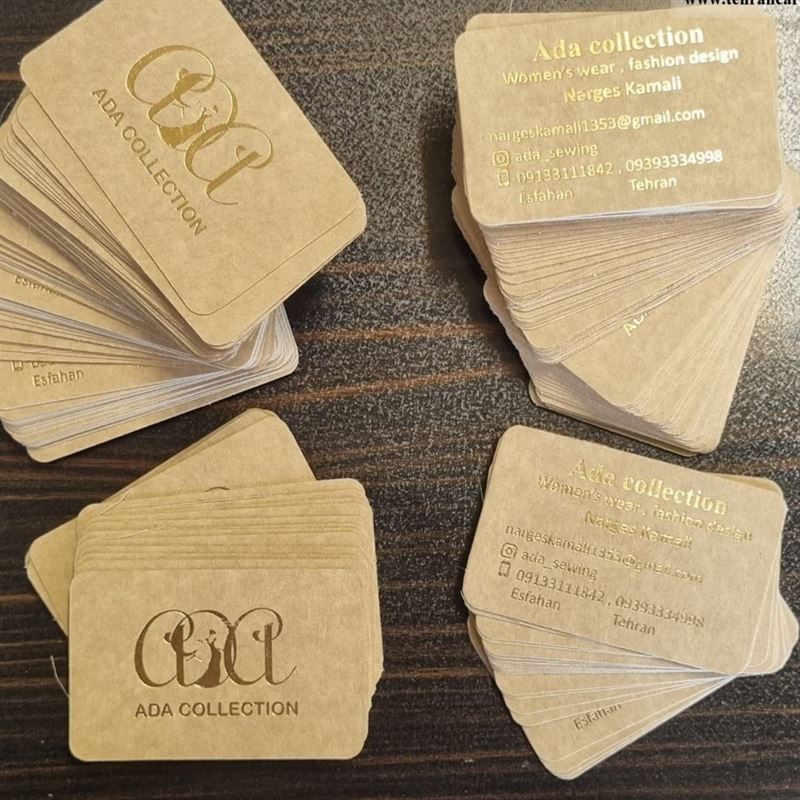 طراحی اختصاصی کارت ویزیت کرافت برای برندهای خاص