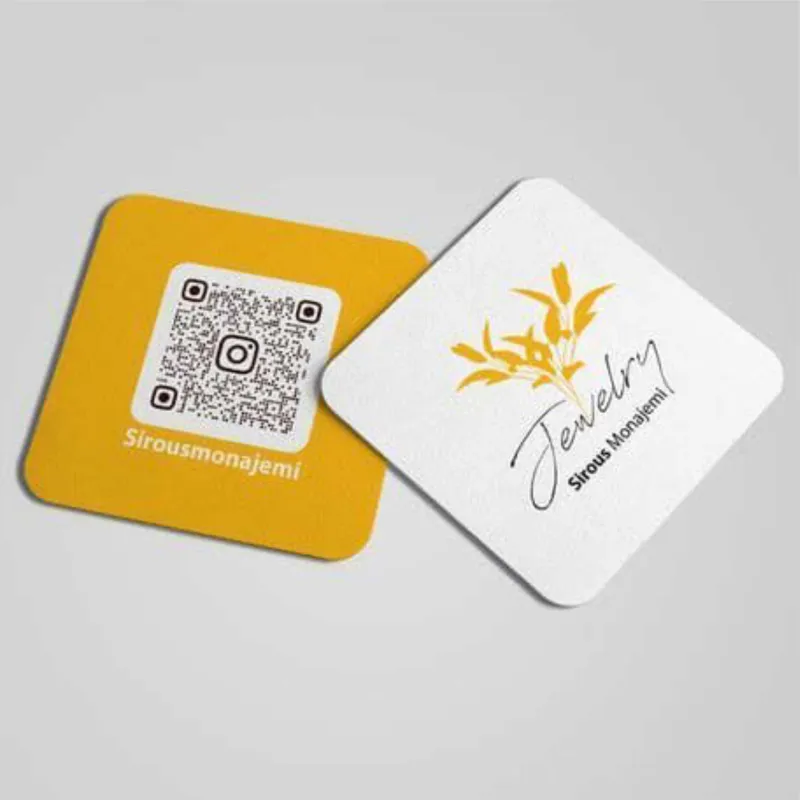 کارت ویزیت لمینت مات برجسته