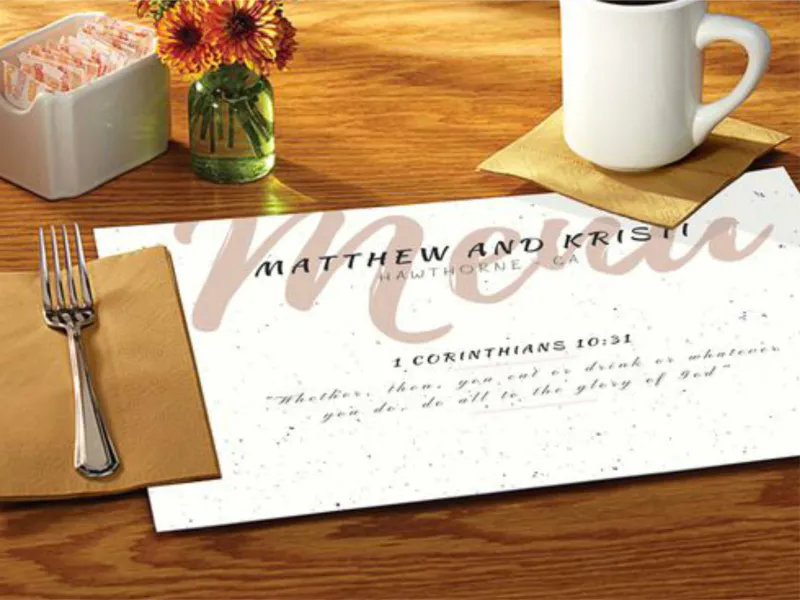 چاپ زیر بشقابی کافی شاپی