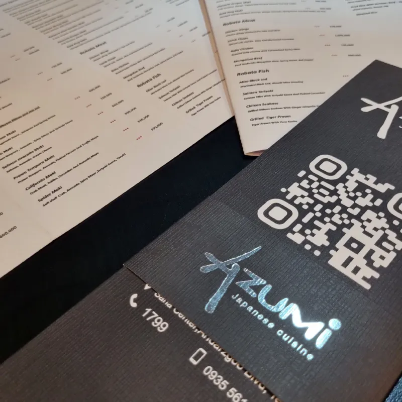 چاپ منوی کافی شاپ سیاه و نقره کوب