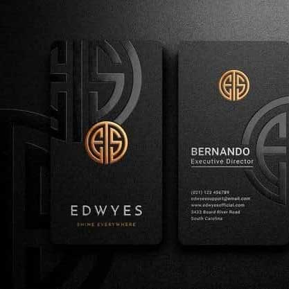 کارت ویزیت برجسته با طرح مدرن و جذاب