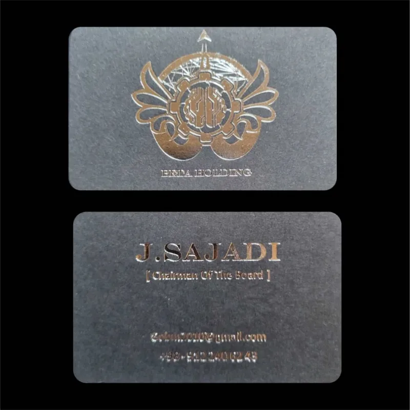 طراحی کارت ویزیت مشکی